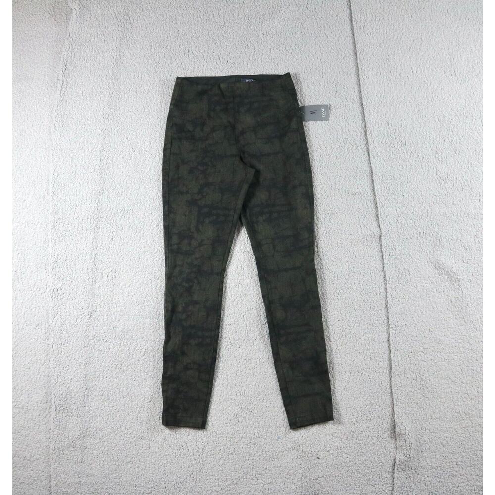 New Lysse Legging Womens M Knit Denim Toothpick Olive 4 Way Stretch 2 Pocket